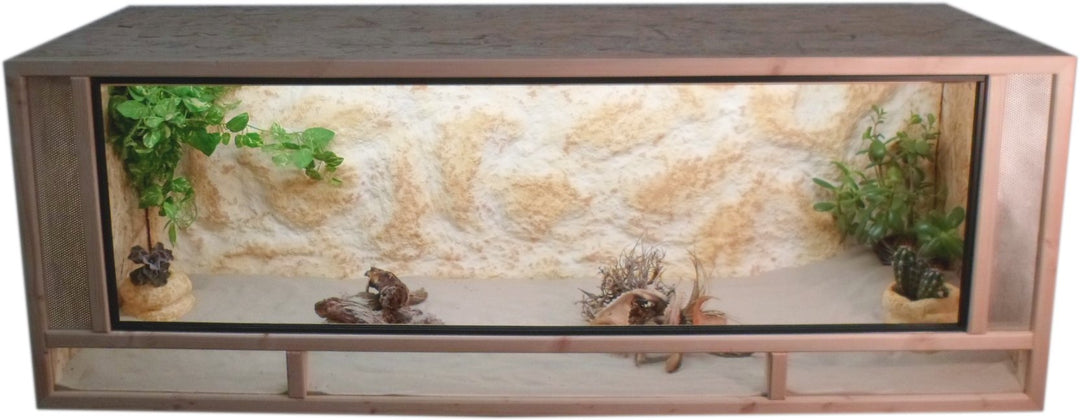 OSB Terrarium - Holzterrarium - Front aus massiven Fichtenhholzrahmen - Made In Germany !! (150x60x6