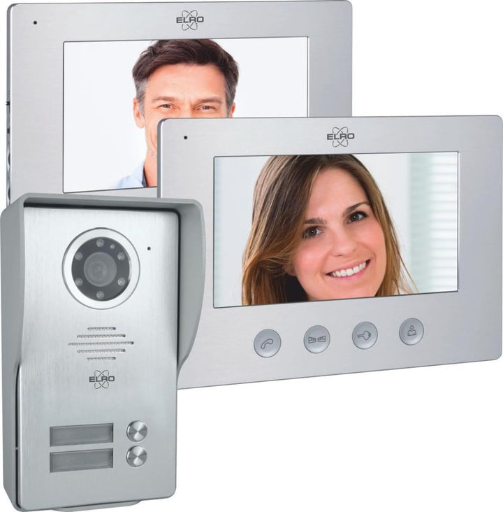 ELRO DV4000-2 Video-Türsprechanlage Kit │ 2 Wohnungen │ 1080P Full HD Kamera mit Nachtsicht │ 4-Drah
