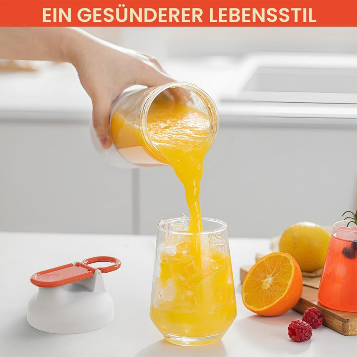 Tragbarer Mixer, 25oz tragbarer Mixer für Smoothies und Shakes mit 6 Klingen, wiederaufladbaren Misc