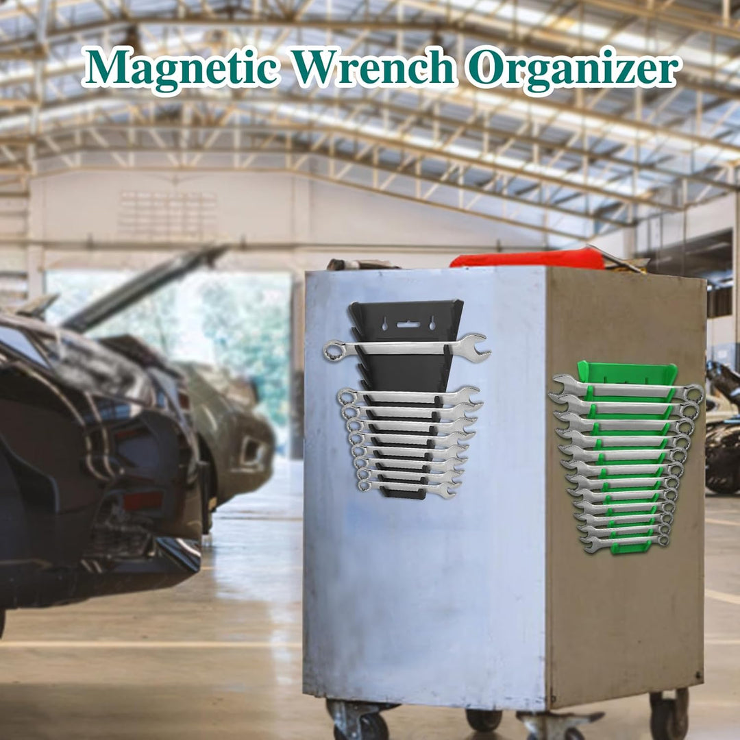 4 Stück Magnetischer Schraubenschlüssel-Organizer, Maulschlüssel Halter Magnetischer, Magnetischer S