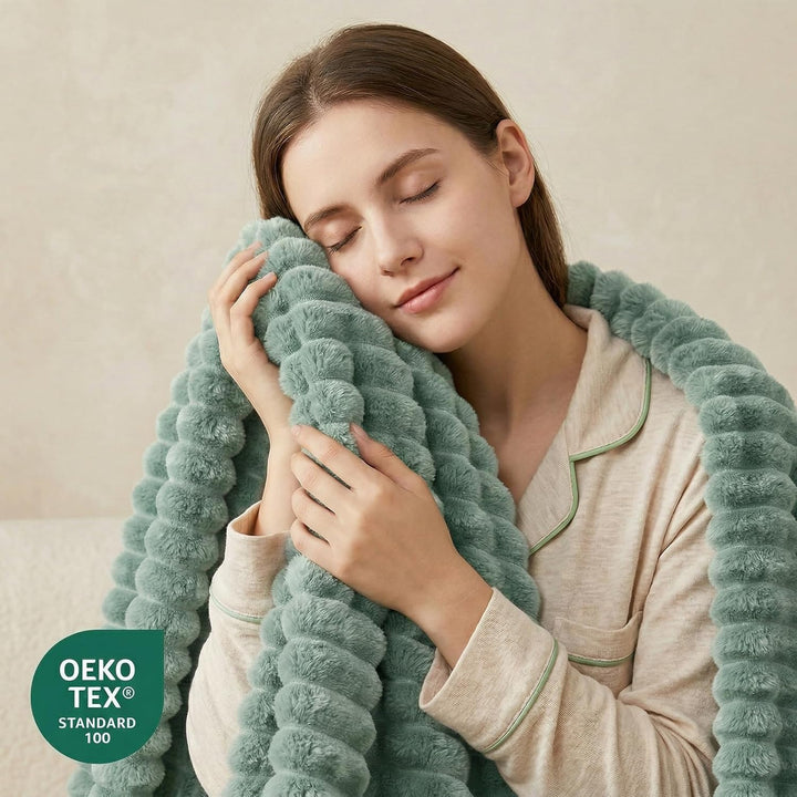 WAVVE Kuscheldecke Flauschig Decke, Fleecedecke, Sofadecke, Couchdecke, Weiche Flanell Wohndecke für