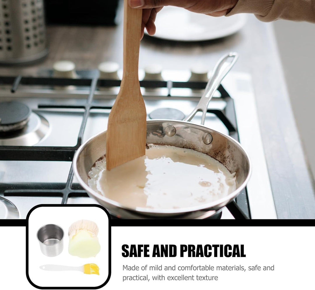 Doitool Edelstahl ÖL Pinsel FüR Pfannkuchen - Praktischer ÖL Applikator Mit 9.5 Cm Durchmesser FüR G