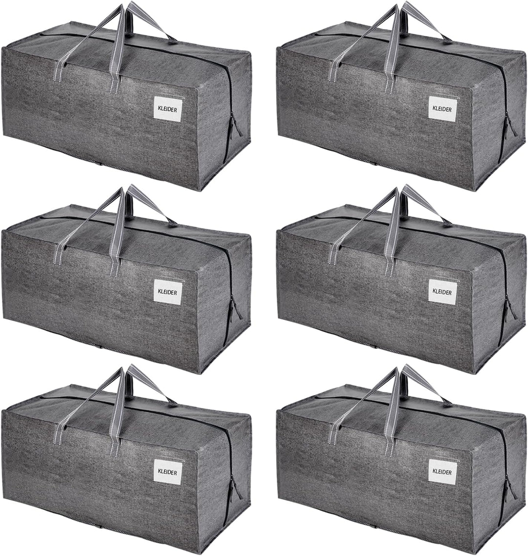VENO 6-er Pack extra grosse Umzugstaschen mit Rucksackgurten, Umzugshelfer, starke Griffe und Reissv