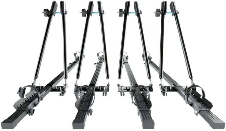 Mossa 4X Dachfahrradträger, Dachfahrradhalter mit Stahlbalken - BR9546