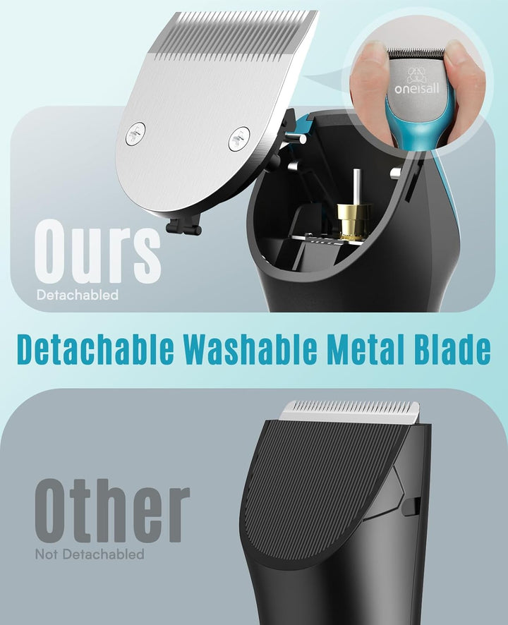 oneisall Leise Hundeschermaschine, Profi Schermaschine Hund Katze, Elektrische Tierhaarschneidemasch