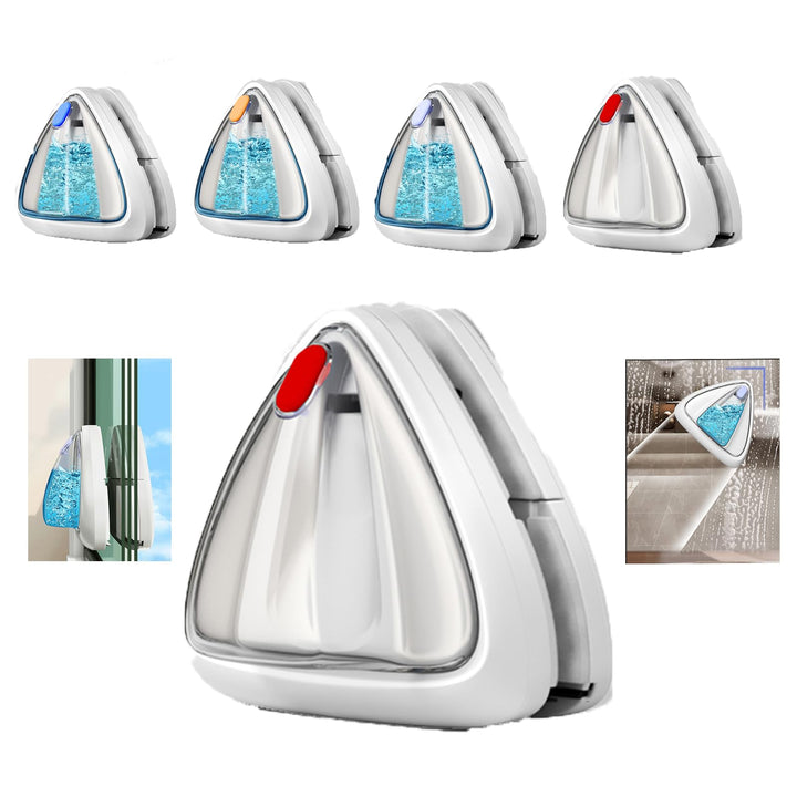 Hooha Fensterputzer Magnetisch Für Einfach Fenster, 2.5M Sicherheitsseil,Anti-Tropf-Material Nicht L