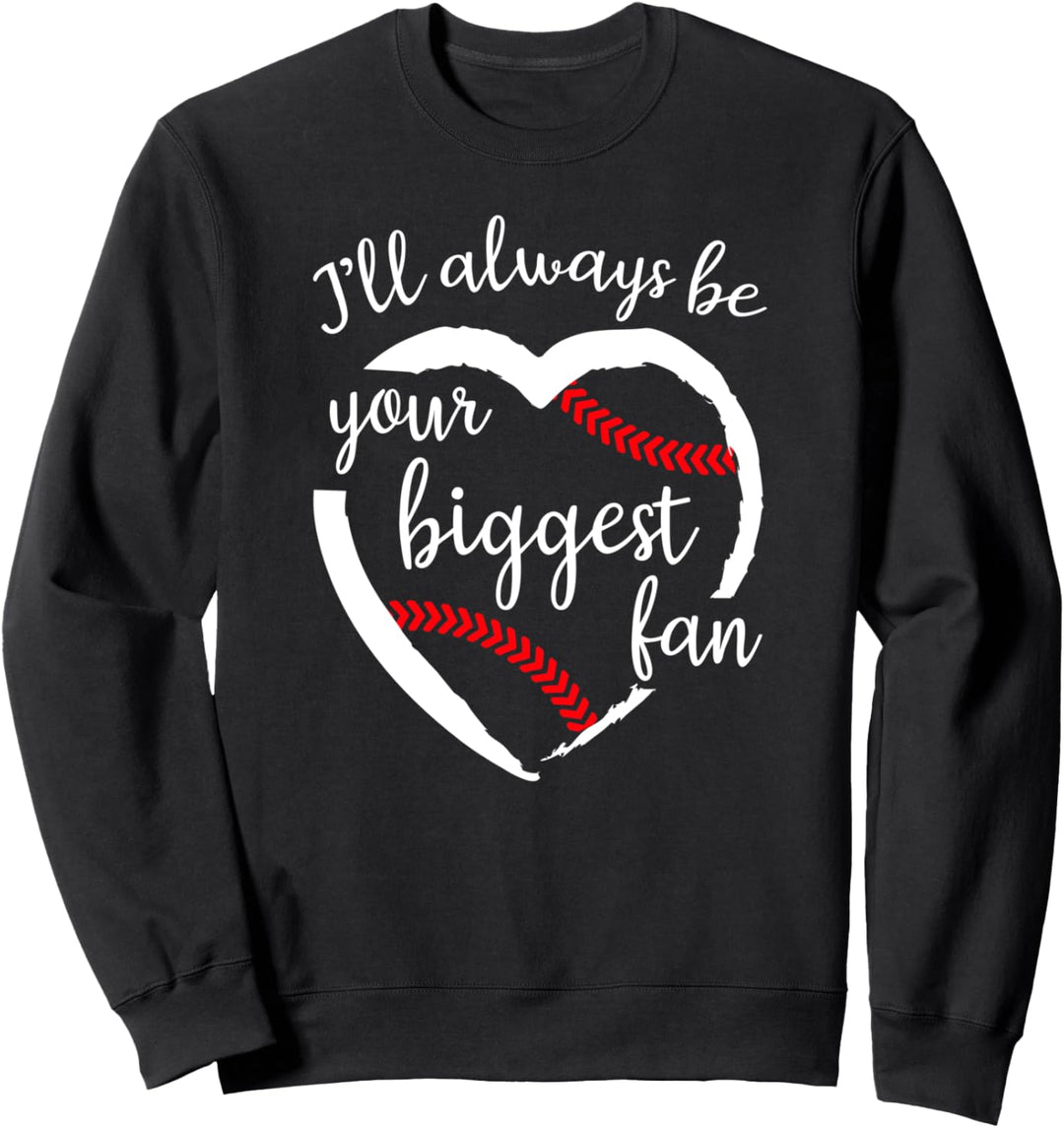 Mutter Baseball Zitat Herz Schnürsenkel immer grösste Sweatshirt