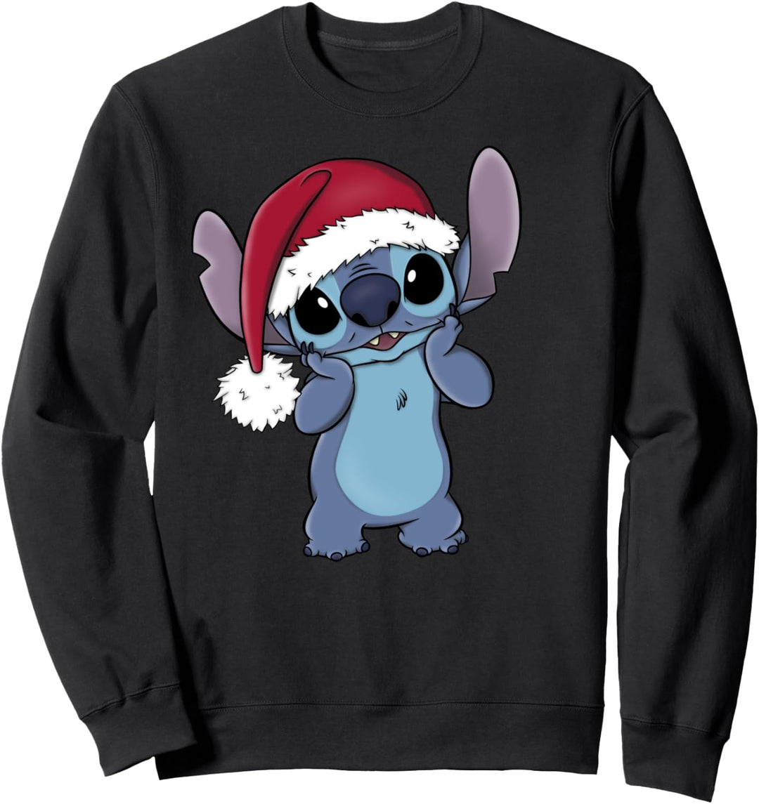 Disney Lilo & Stitch Weihnachten Santa Hat Stitch Sweatshirt