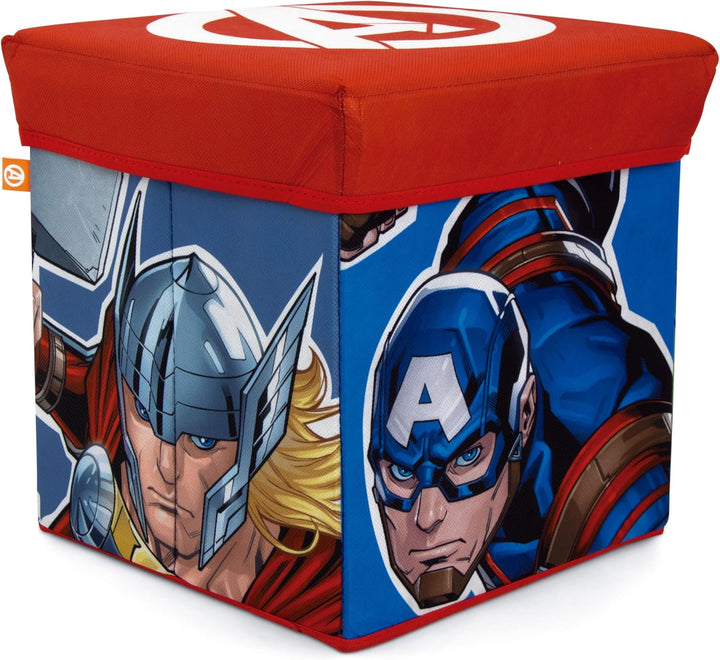 ARDITEX - Faltbarer Aufbewahrungswürfel für Kinder mit Avengers-Motiv und gepolstertem Deckel - Offi