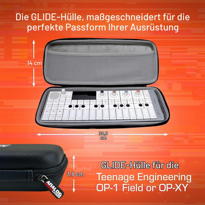 Analog Cases Glide Case für Teenage Engineering OP-1 oder vergleichbare Synthesizer (Transporttasche