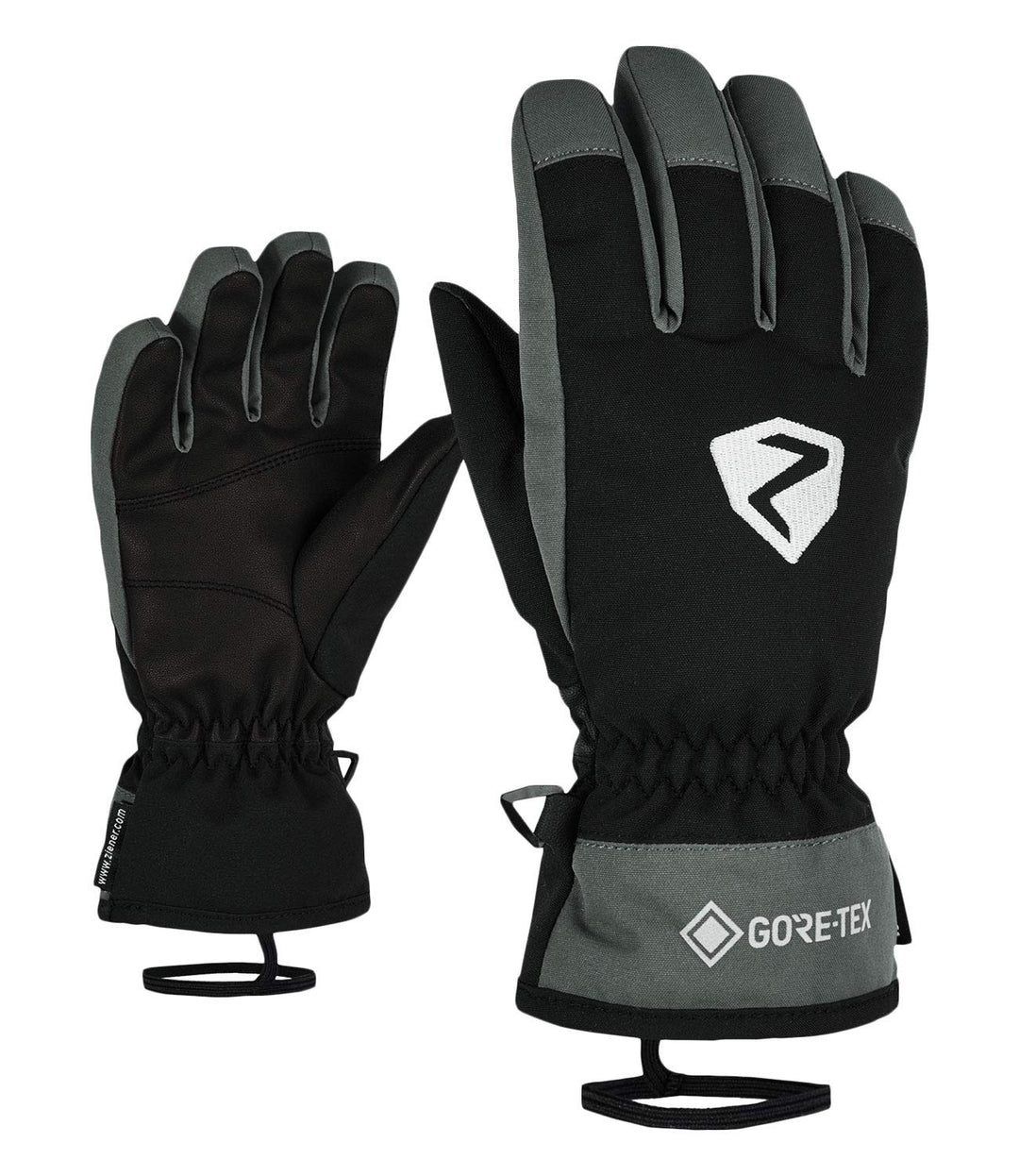 Ziener Kinder Larino Skihandschuhe 5 schwarz, magnetfarben, 5 schwarz, magnetfarben