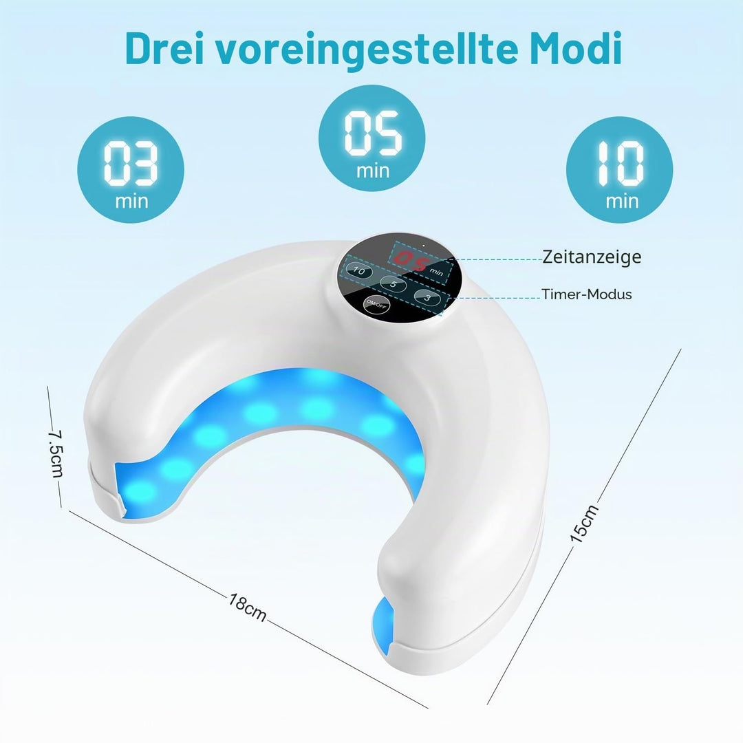 Lichtgerät zur Nagelpilz-Reinigung der 2. Generation für mehrere Zehen- und Fingernägel, Nagelrepara