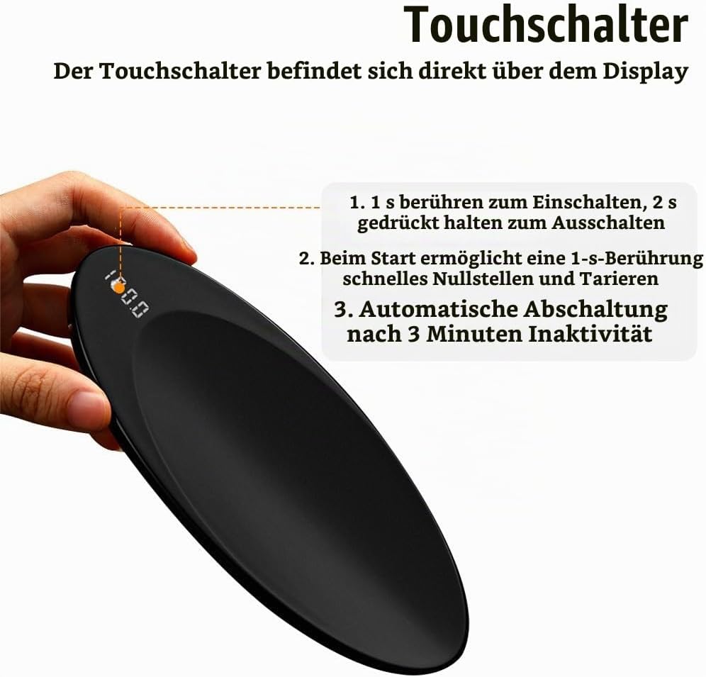 Digitale Löffelwaage, Mini Teelöffelwaage, Elektronischer Wiegelöffel mit Digital Anzeige zum Wiegen