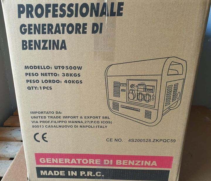 UNITED TRADE Verbrennungsgenerator / Elektrogenerator / Stromerzeuger HP 6.5 Elektrostart mit Schlüs