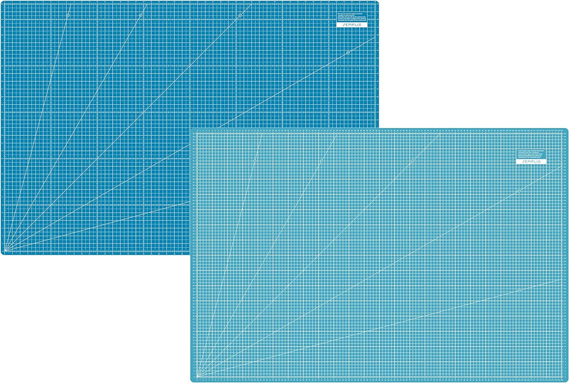 SEMPLIX Selbstheilende Schneidematte A0 in Grün, Rosa, Grau, Türkis, Lila. Ideal fürs Basteln, Nähen