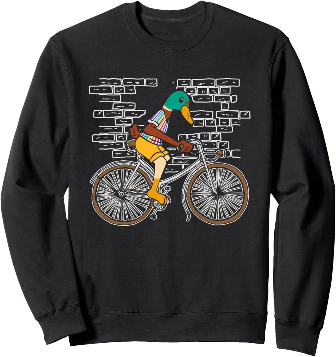 Ente Fahrrad Entchen - Federvieh Erpel Ente Sweatshirt