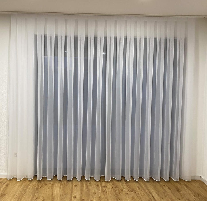 Fertiggardine weiss Store (Breite 320 cm Länge 260 cm), Breite 320 cm Länge 260 cm