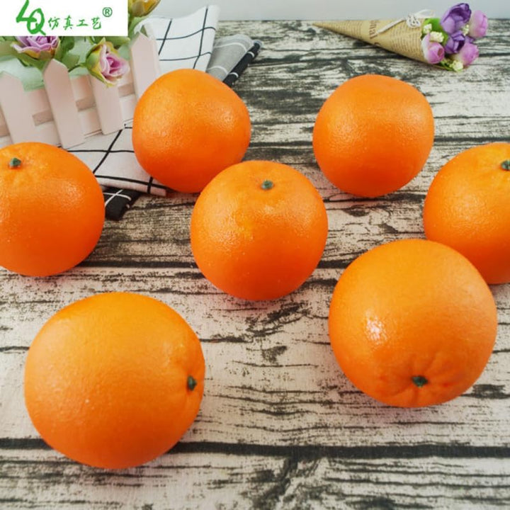 Amosfun 6 StüCk KüNstliche Orangen SchaumfrüChte Lebensechte Dekoration Fotorequisiten FüR KüChe Und