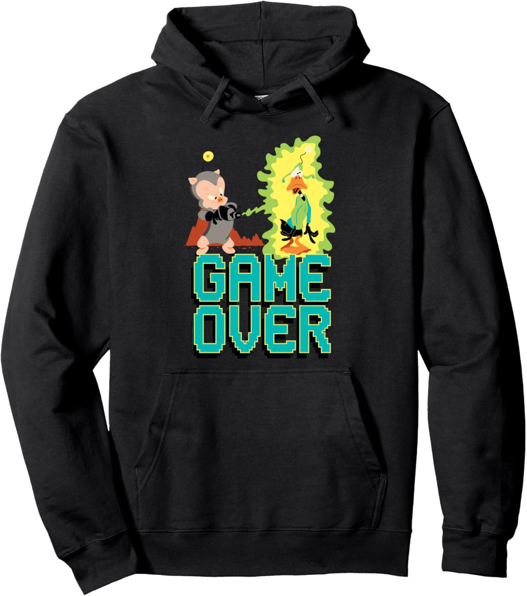Looney Tunes Porky and Daffy Game Over Pullover Hoodie