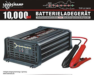 24V Ladegerät LC 2410 Blei Säure AGM Gel Calcium Batterie Automatik Ladegerät LKW Solar 10A IUoU