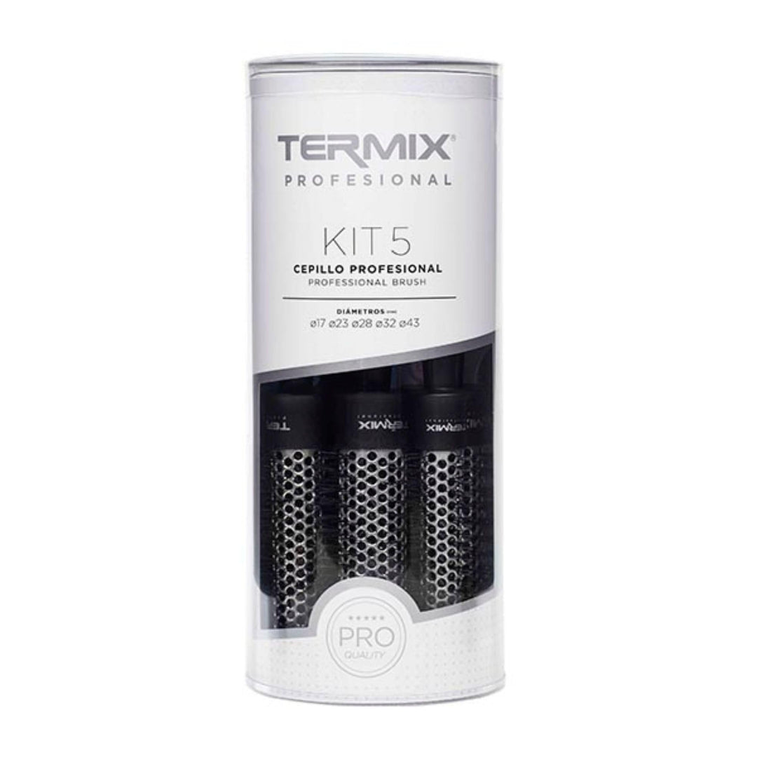 Termix professionelles Set. Thermische Rundhaarbürste mit Aluminiumrohr, die es ermöglicht, die Troc