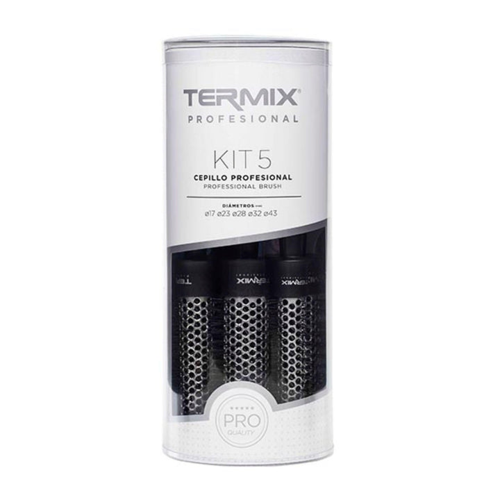 Termix professionelles Set. Thermische Rundhaarbürste mit Aluminiumrohr, die es ermöglicht, die Troc
