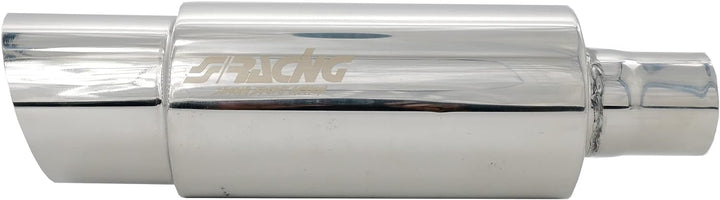 Simoni Racing ESR086 Exhaust Muffler Rounded, Inox
