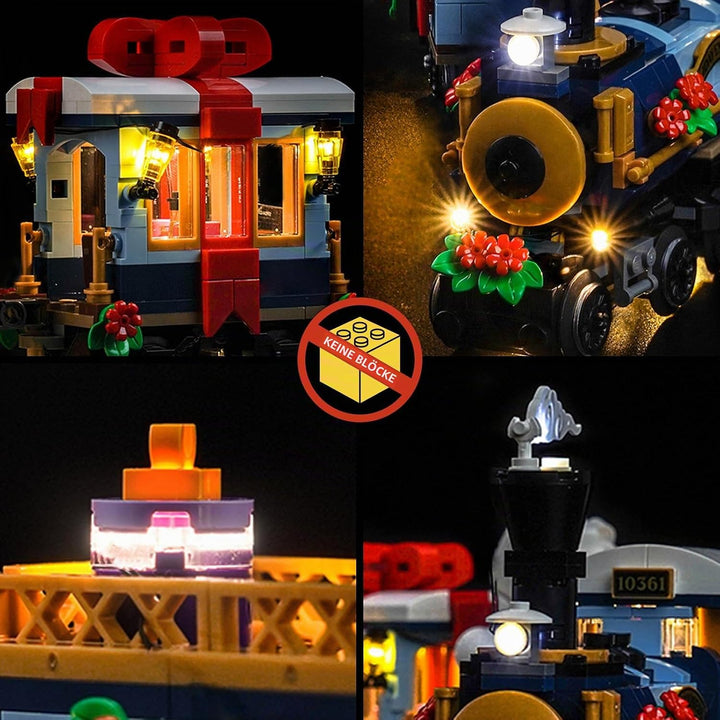 Led Licht Set Kompatibel mit Lego Holiday Express Train 10361 (Kein Modell), Dekorationsbeleuchtungs