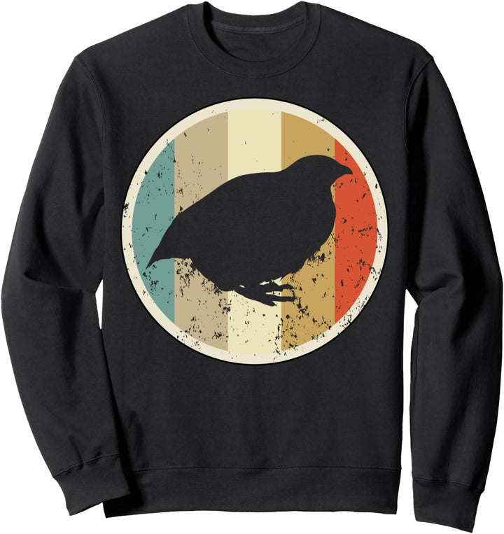 Wachtel Wachtelzucht Geflügelzüchter Retro Vintage Grunge Sweatshirt