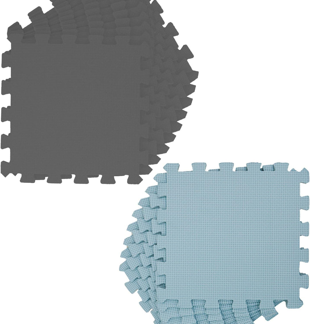 LittleTom Spielmatte Baby Puzzlematte - 9 Matten je 30x30x1 cm Krabbelmatte 90x90 cm Bodenmatte Kind