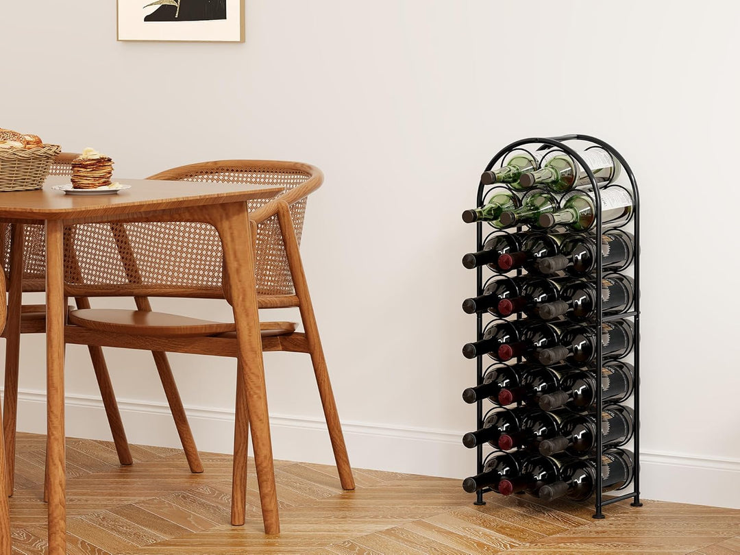 EasyPAG Metall 23 Flaschen Weinregal Freistehend Weinhalter Weinablage Weinständer Wein Halterung We