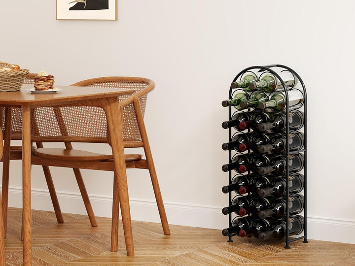 EasyPAG Metall 23 Flaschen Weinregal Freistehend Weinhalter Weinablage Weinständer Wein Halterung We