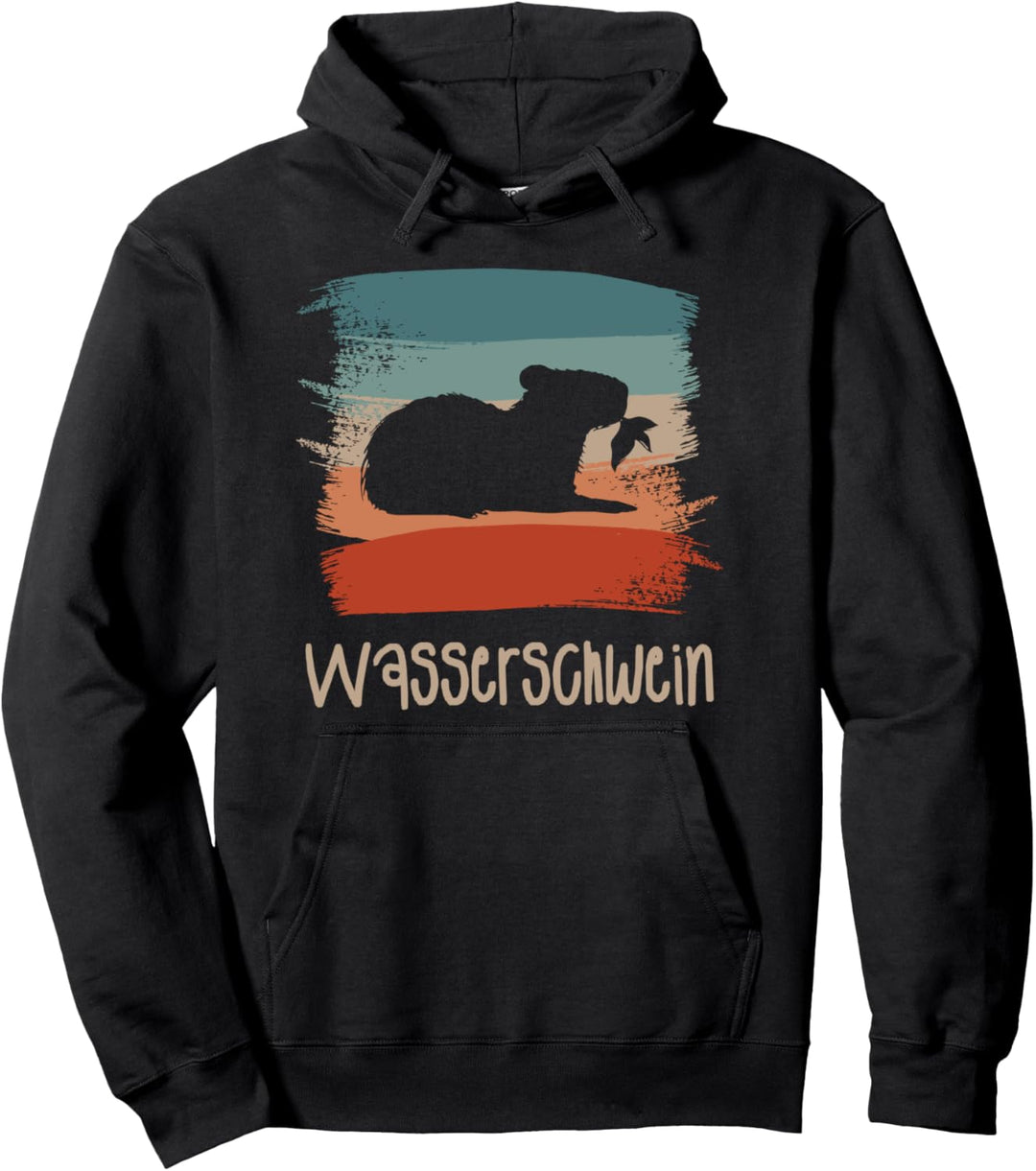 Retro Vintage Wasserschwein Wasserschweine Pullover Hoodie
