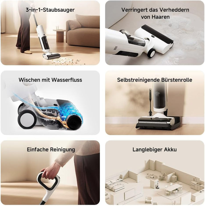 Xiaomi Truclean W20 Kabelloser 3-in-1 Nass-Trocken-Sauger, 15.000Pa Saugleistung, Selbstreinigung &