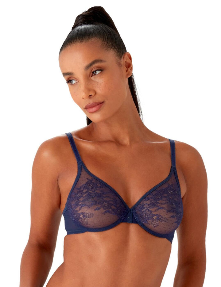 Gossard Damen BH Glossies Sheer Bra 70A Eclipse, 70A Eclipse