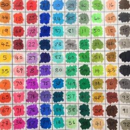 FIBRACOLOR 100 Farben - Koffer 100 Filzstifte konisch in 100 verschiedenen Farben superabwaschbar