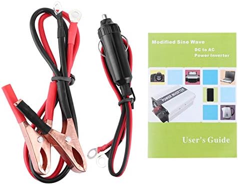 Qiilu Auto-Wechselrichter, Dual USB 300W Auto-Wechselrichter Auto-Stromrichter Modifizierter Sinusad