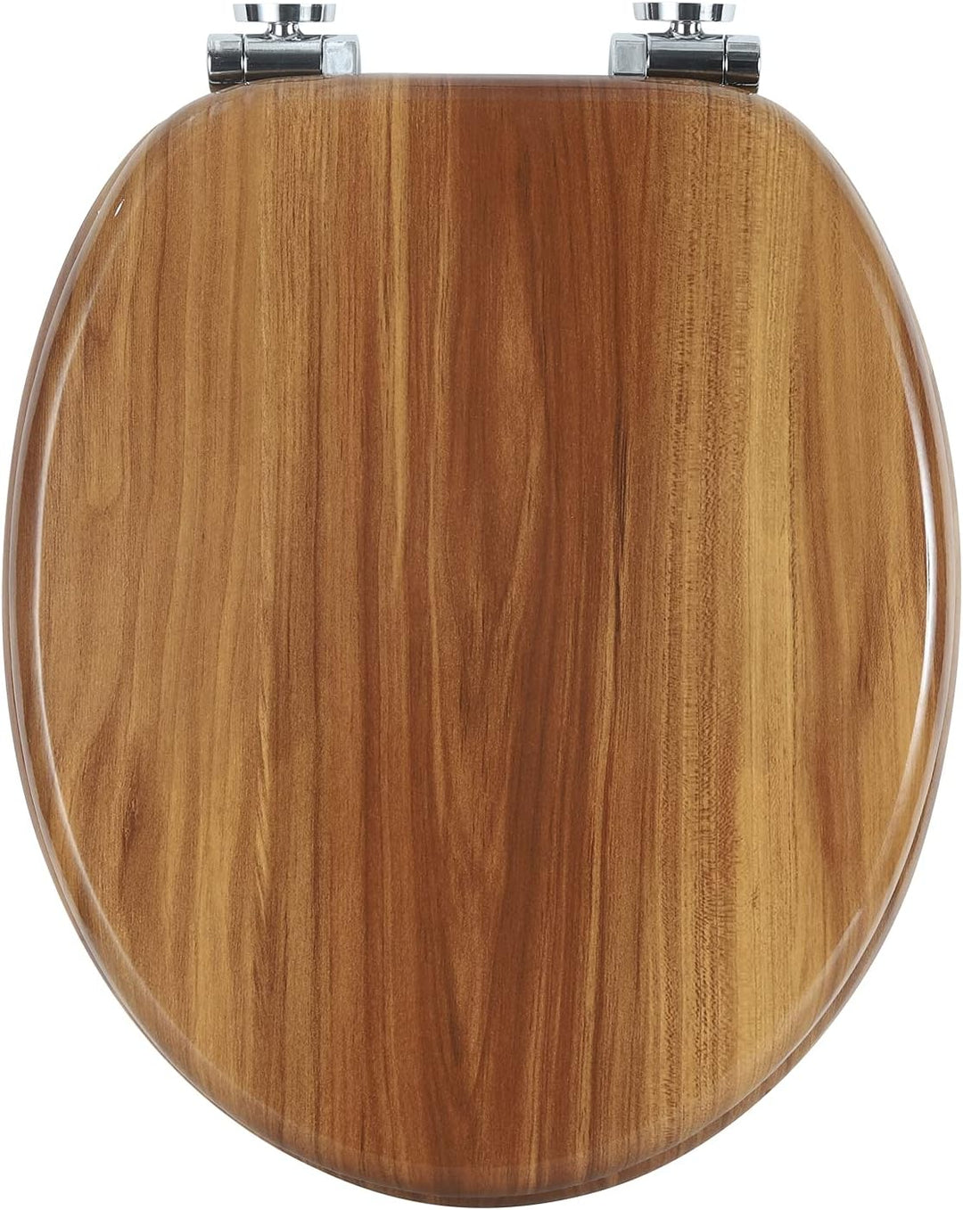 WOLTU Premium WC-Sitz Toilettensitz mit Absenkautomatik, MDF Holzkern, Softclose Scharnier, Desgin D