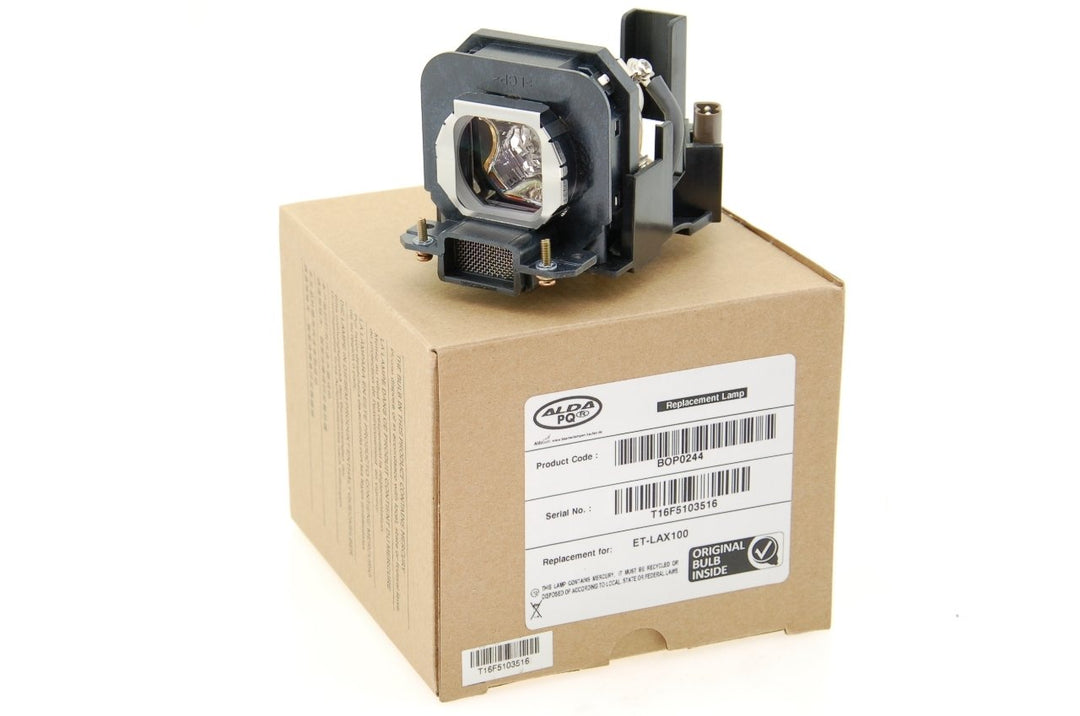 Alda PQ Professionell, Beamerlampe kompatibel mit Panasonic ET-LAX100, PT-AX100, PT-AX100E, PT-AX100