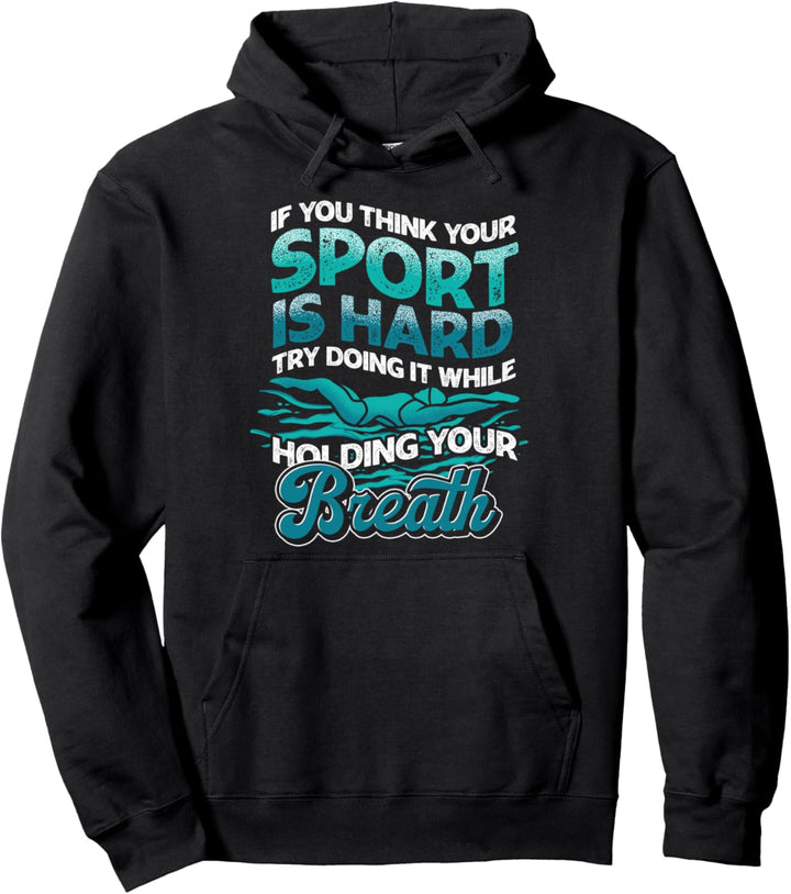 Schwimmer Sport Wasserratte Lustiges Schwimmen Pullover Hoodie