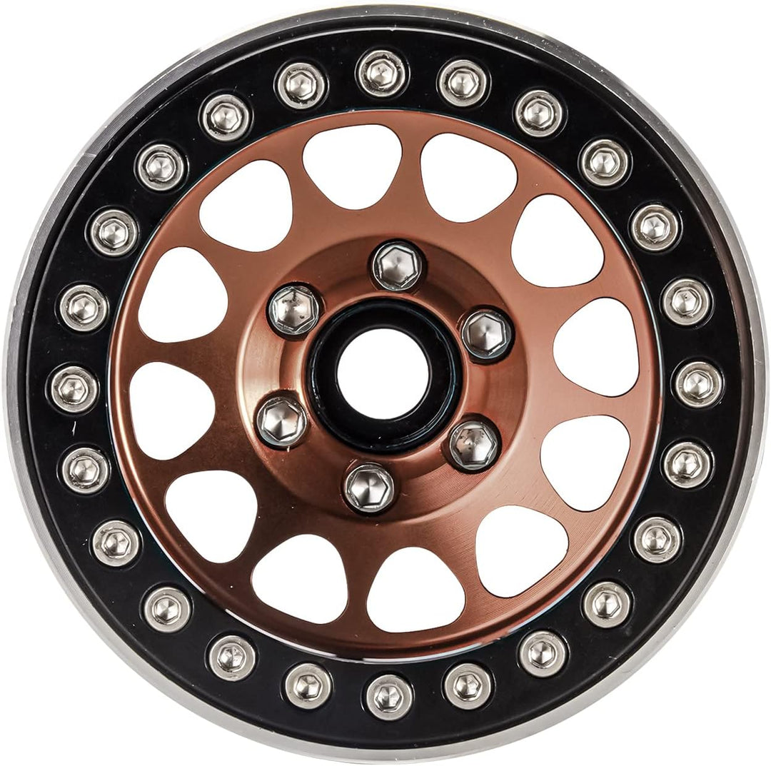 INJORA 1.9 Beadlock Rad Deep Dish Negative Offset 10.4mm CNC Aluminium Felge für 1/10 RC Crawler Aut