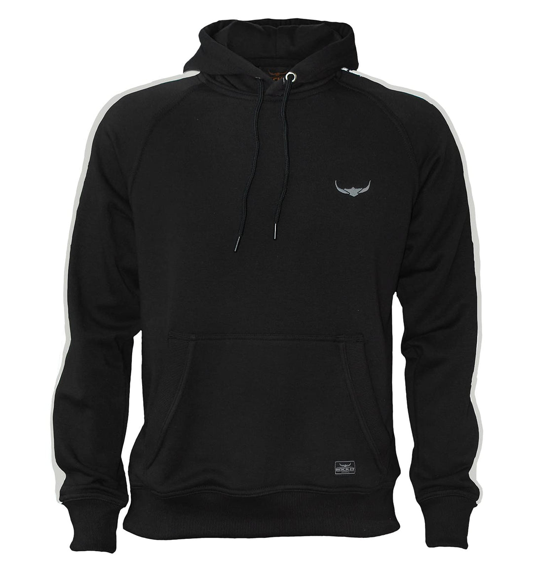 ROCK-IT Apparel® Herren Kapuzenpullover Athletic Solid - Hoody für Sport Freizeit - weiche leichte S