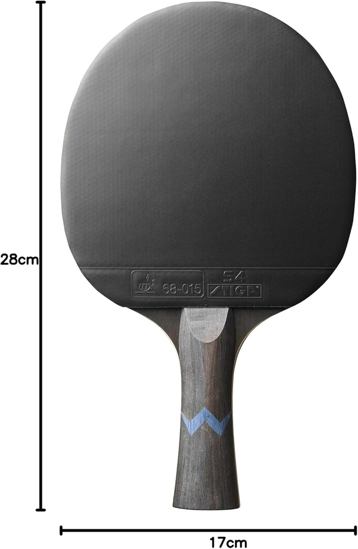 Stiga Royal 4-Star Table Tennis Ping Pong Bat, Black/Red Einzelbett, Einzelbett
