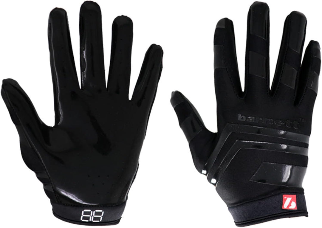 BARNETT FRG-03 Schwarz professionell Receiver Fussball Handschuhe, RE, DB, RB, L