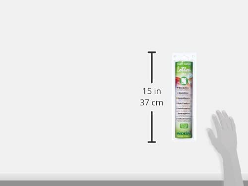 Madeira Tear Away Cotton Fix Stickvlies Selbstklebend,30 cm x 3m,Weiss, Weiss