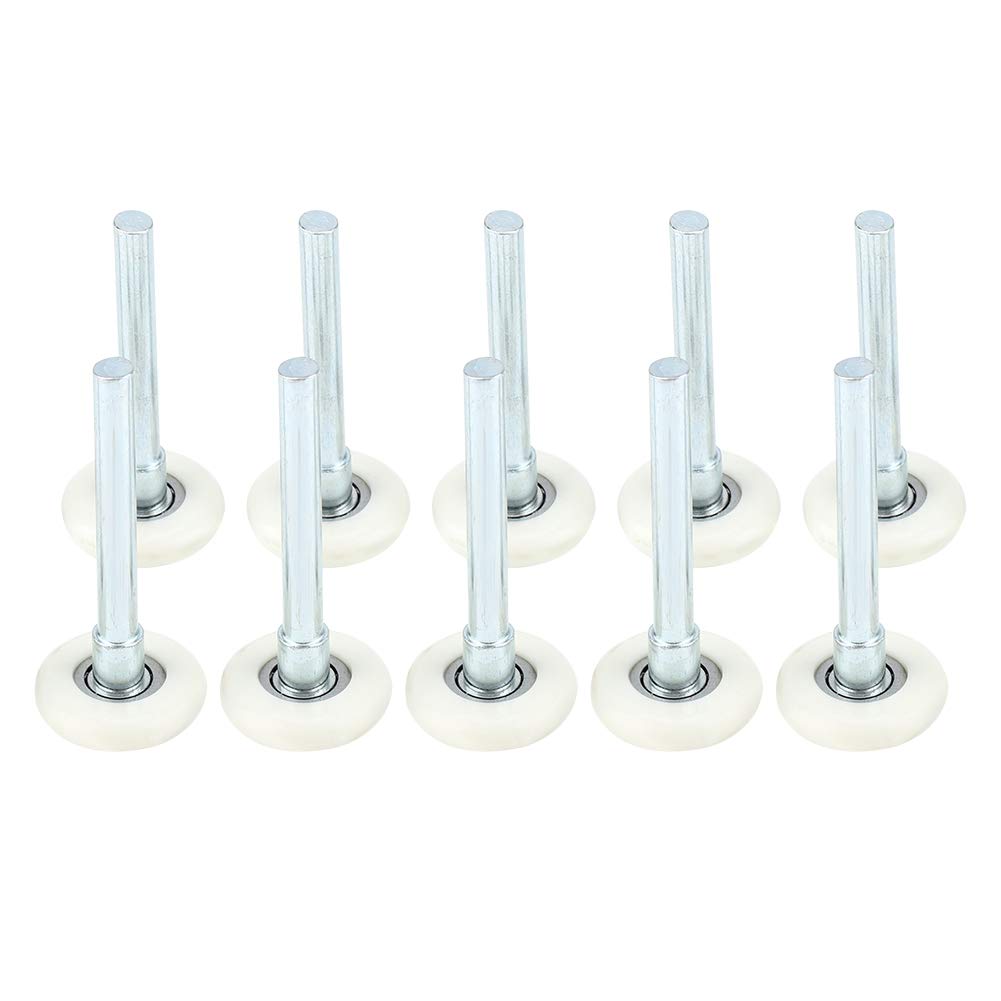 Garagentorrolle 10PCS, Nylon-Türräder Ersatz-Garagenrolle 2'' Vorbau