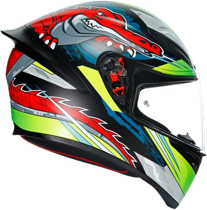 AGV Helm K1 MULTI MS DUNDEE MATT LIME/ROT
