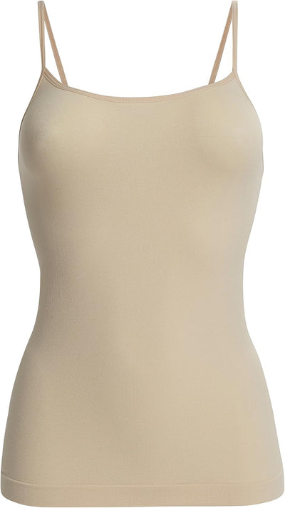 UnsichtBra 3er Pack Damen Shape Unterhemden | Spaghettiträger Basic Top Unterhemd | Mikrofaser Spagh