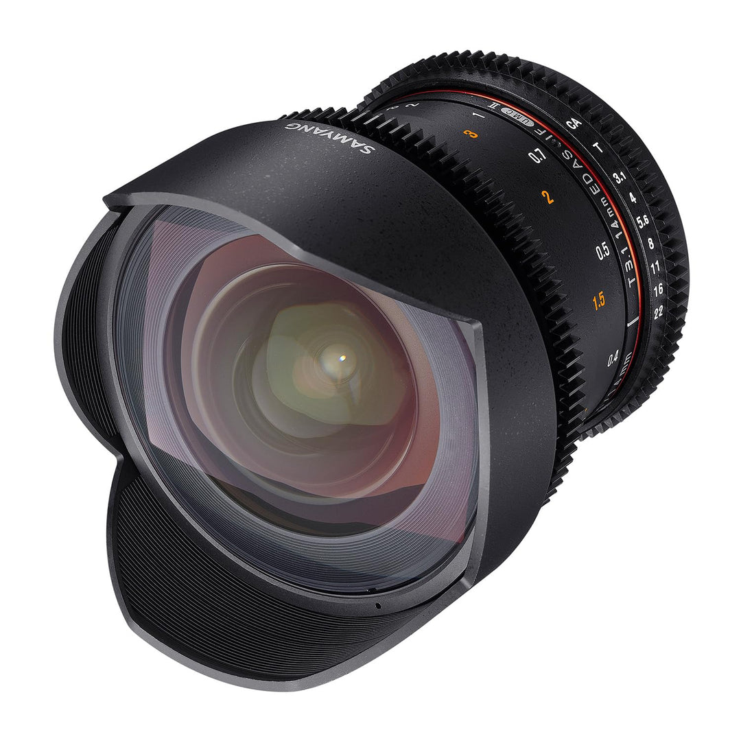 Samyang 14/3,1 Objektiv Video DSLR II Canon EF manueller Fokus Videoobjektiv 0,8 Zahnkranz Gear, Wei