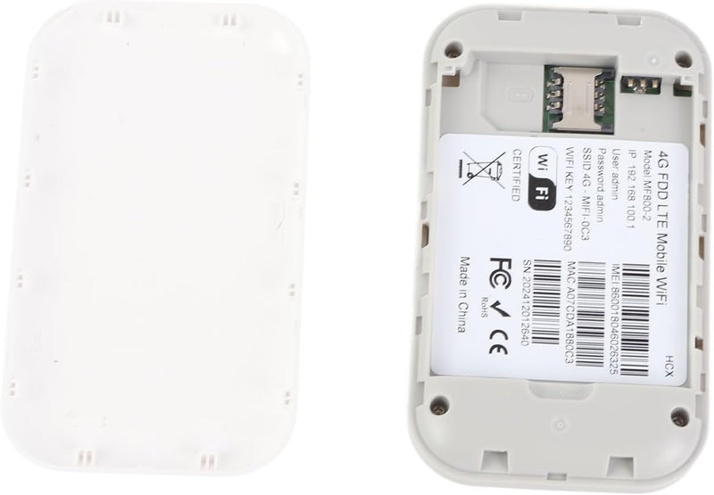 Dpofirs WLAN-Router, 4G LTE Tragbarer WLAN-Router, Mobiler Hotspot für Reisen, Büro, Zuhause, Schnel